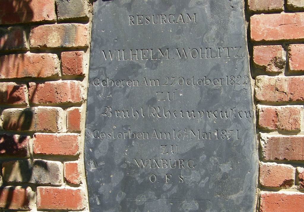 Winburg Wohlitz grave